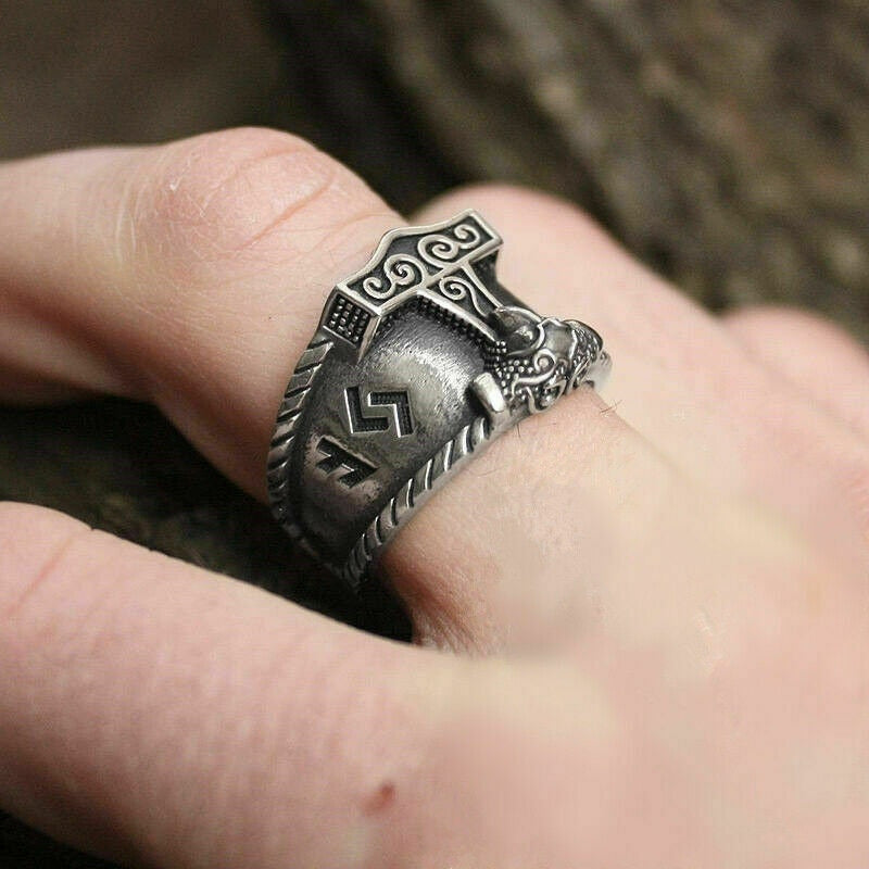 Thor's Hammer Nordic Ring